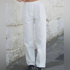 John Galt white linen pants